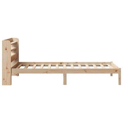 Bed Frame without Mattress 100x200 cm Solid Wood Pine