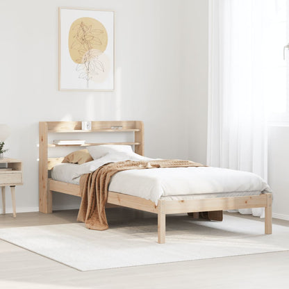 Bed Frame without Mattress 100x200 cm Solid Wood Pine