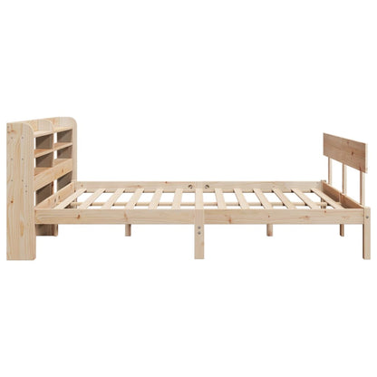 Bed Frame without Mattress 150x200 cm King Size Solid Wood Pine