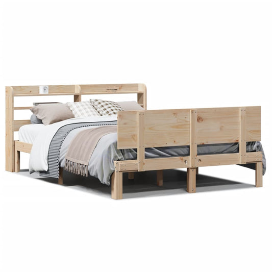 Bed Frame with Headboard without Mattress 140x200 cm