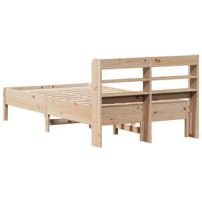 Bed Frame without Mattress 75x190 cm Small Single Solid Wood Pine