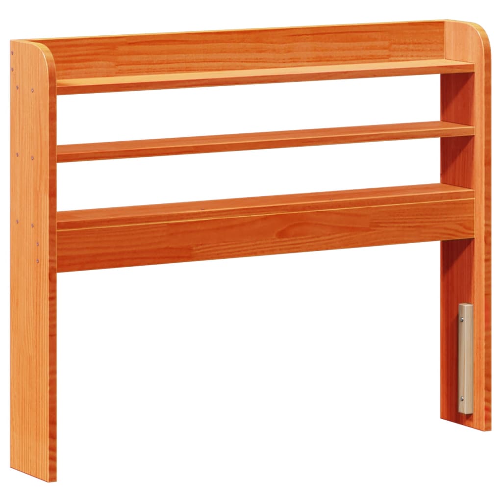 Bed Frame without Mattress Wax Brown 100x200 cm Solid Wood Pine