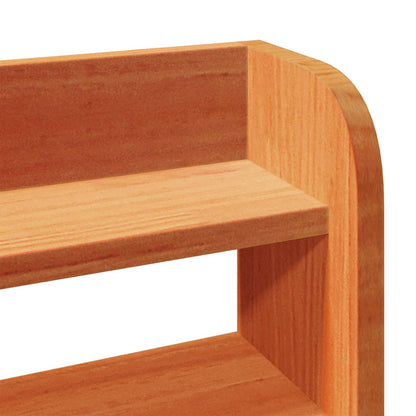 Bed Frame without Mattress Wax Brown 135x190 cm Double Solid Wood Pine
