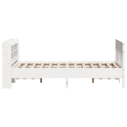 Bed Frame without Mattress White 160x200 cm Solid Wood Pine