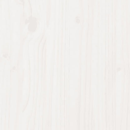 Bed Frame with Headboard White 150x200 cm King Size Solid Wood Pine