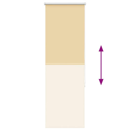 Roller Blind Blackout Beige 45x130 cm Fabric Width 40.7 cm Polyester