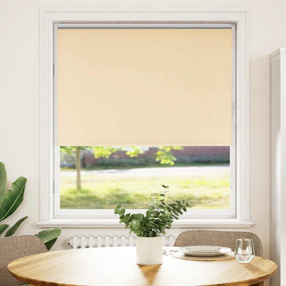 Roller Blind Blackout Beige 90x130 cm Fabric Width 85.7 cm Polyester