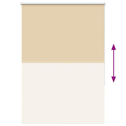 Roller Blind Blackout Beige 90x130 cm Fabric Width 85.7 cm Polyester