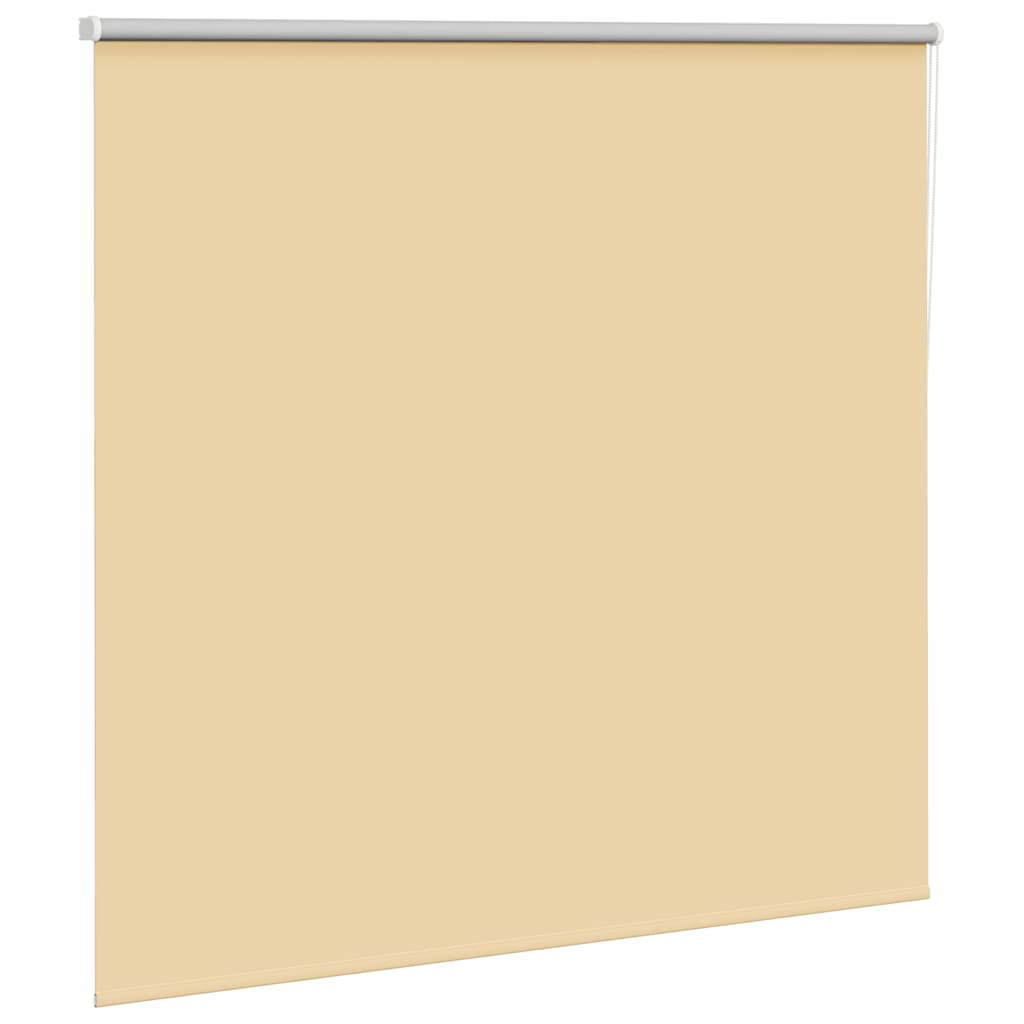 Roller Blind Blackout Beige 145x130 cm Fabric Width 141.6 cm Polyester