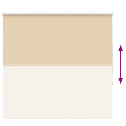 Roller Blind Blackout Beige 145x130 cm Fabric Width 141.6 cm Polyester