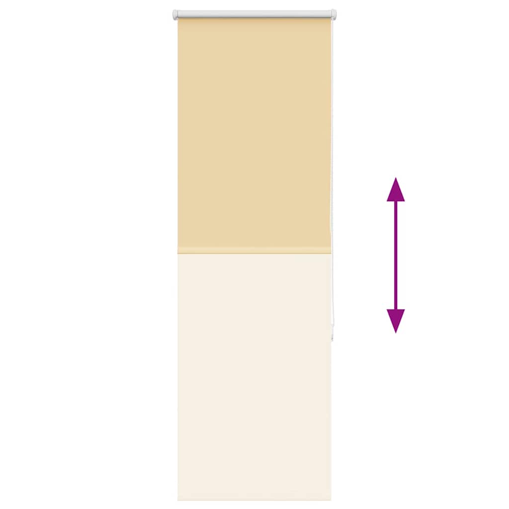 Roller Blind Blackout Beige 40x150 cm Fabric Width 35.7 cm Polyester