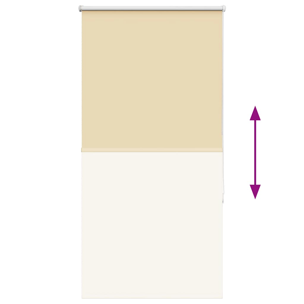 Roller Blind Blackout Beige 80x150 cm Fabric Width 75.7 cm Polyester