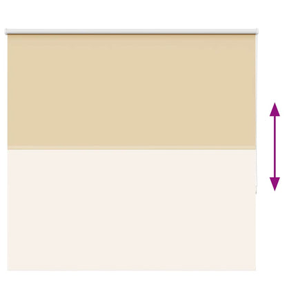 Roller Blind Blackout Beige 160x150 cm Fabric Width 156.6 cm Polyester