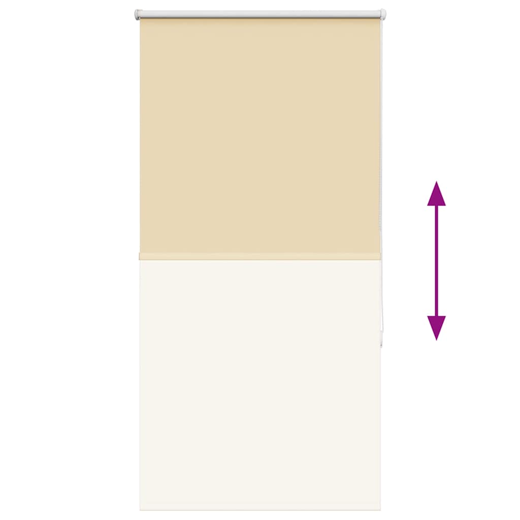 Roller Blind Blackout Beige 85x175 cm Fabric Width 80.7 cm Polyester