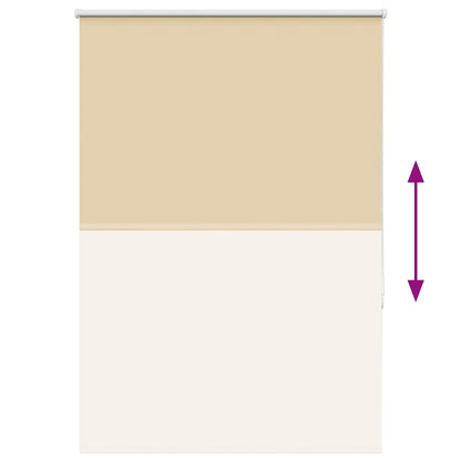Roller Blind Blackout Beige 90x175 cm Fabric Width 85.7 cm Polyester