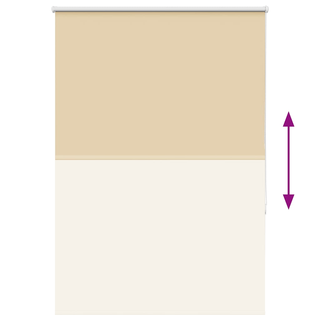 Roller Blind Blackout Beige 100x175 cm Fabric Width 95.7 cm Polyester