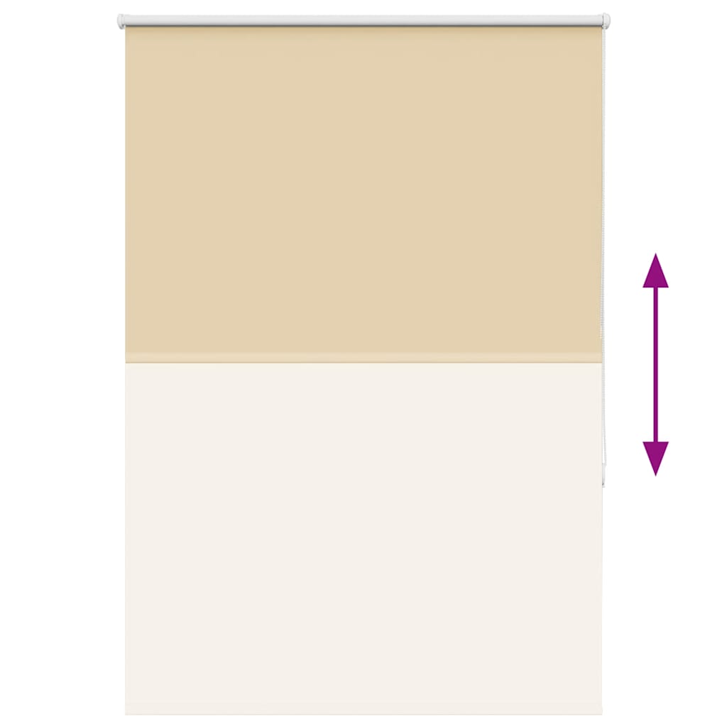 Roller Blind Blackout Beige 105x175 cm Fabric Width 100.7 cm Polyester
