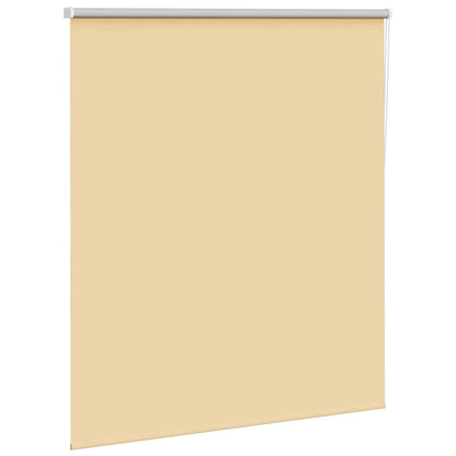 Roller Blind Blackout Beige 140x175 cm Fabric Width 136.6 cm Polyester