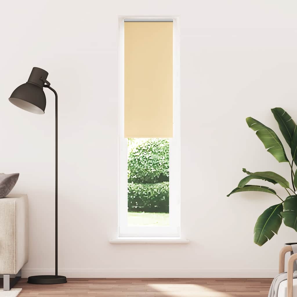 Roller Blind Blackout Beige 45x210 cm Fabric Width 40.7 cm Polyester
