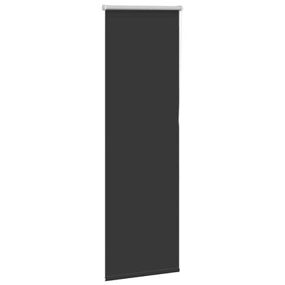 Roller Blind Blackout Black 50x130 cm Fabric Width 45.7 cm Polyester