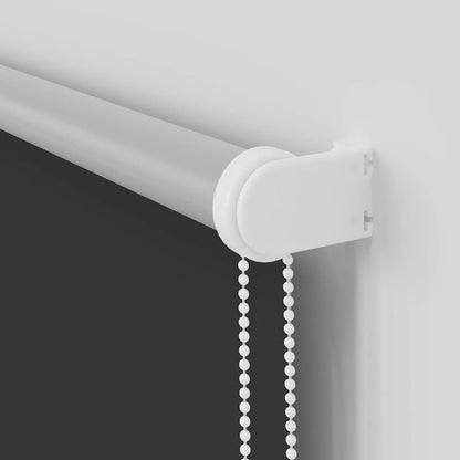 Roller Blind Blackout Black 135x130 cm Fabric Width 131.6 cm Polyester