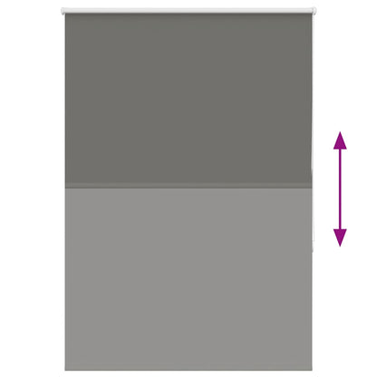 Roller Blind Blackout Grey 105x130 cm Fabric Width 100.7 cm Polyester