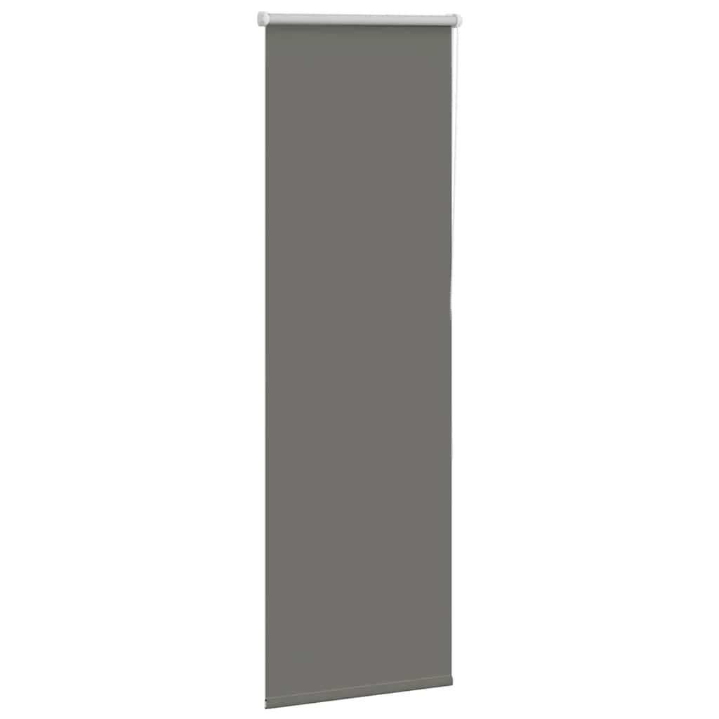 Roller Blind Blackout Grey 40x150 cm Fabric Width 35.7 cm Polyester