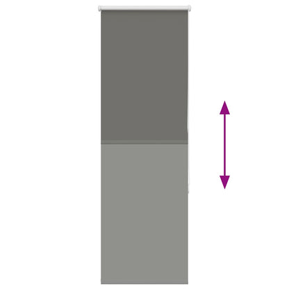 Roller Blind Blackout Grey 50x150 cm Fabric Width 45.7 cm Polyester