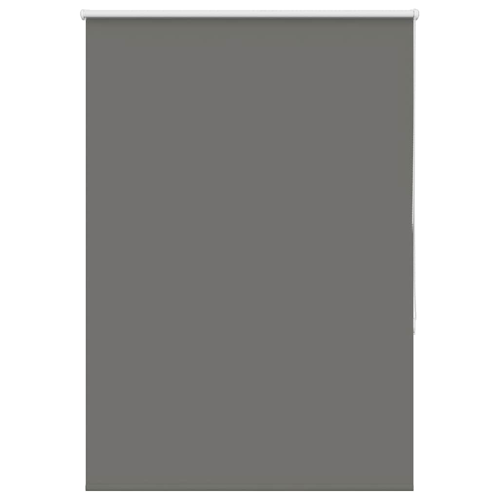 Roller Blind Blackout Grey 100x150 cm Fabric Width 95.7 cm Polyester