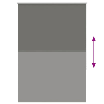 Roller Blind Blackout Grey 105x150 cm Fabric Width 100.7 cm Polyester