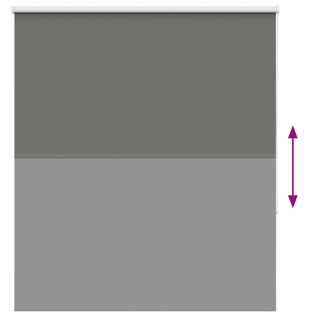 Roller Blind Blackout Grey 120x150 cm Fabric Width 116.6 cm Polyester