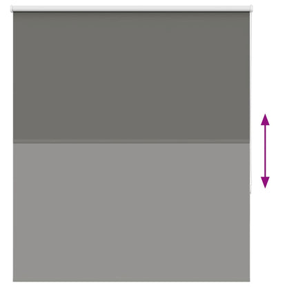 Roller Blind Blackout Grey 120x150 cm Fabric Width 116.6 cm Polyester