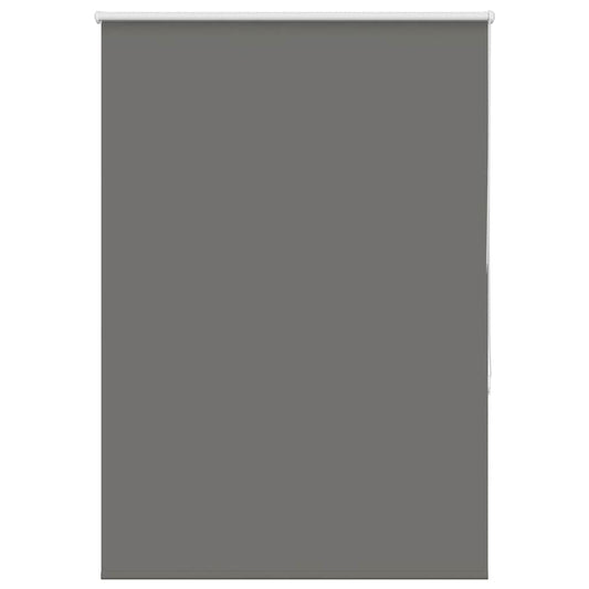 Roller Blind Blackout Grey 100x175 cm Fabric Width 95.7 cm Polyester