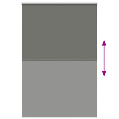 Roller Blind Blackout Grey 155x210 cm Fabric Width 151.6 cm Polyester