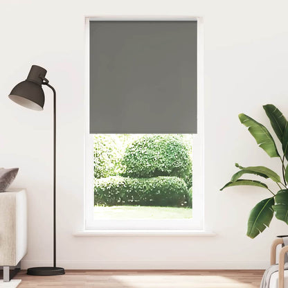 Roller Blind Blackout Grey 105x230 cm Fabric Width 100.7 cm Polyester