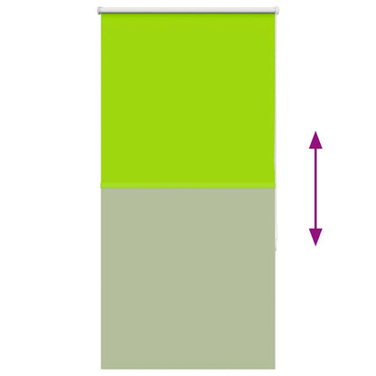 Roller Blind Blackout Leaves Green 65x130 cm Fabric Width 60.7 cm Polyester