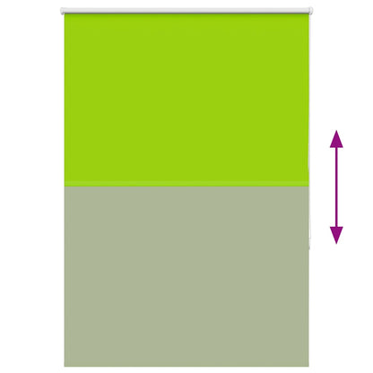 Roller Blind Blackout Leaves Green 95x130 cm Fabric Width 90.7 cm Polyester
