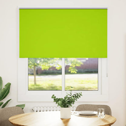 Roller Blind Blackout Leaves Green 125x130 cm Fabric Width 121.6 cm Polyester