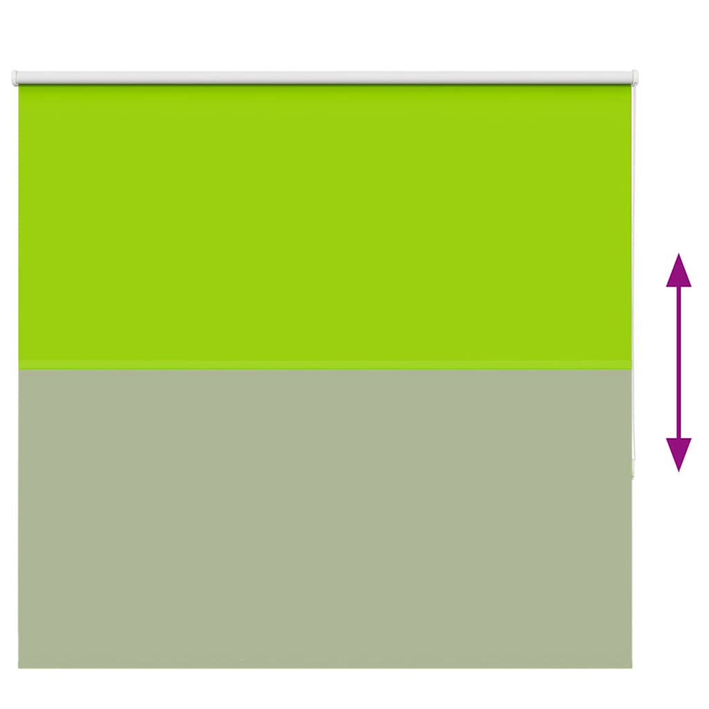 Roller Blind Blackout Leaves Green 155x130 cm Fabric Width 151.6 cm Polyester
