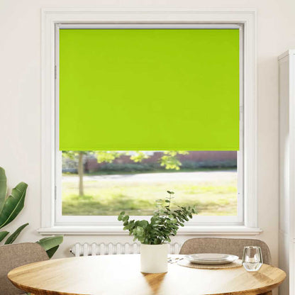 Roller Blind Blackout Leaves Green 105x150 cm Fabric Width 100.7 cm Polyester