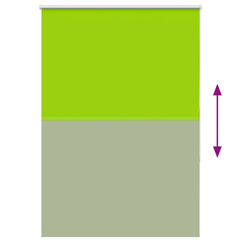 Roller Blind Blackout Leaves Green 105x150 cm Fabric Width 100.7 cm Polyester