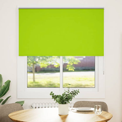 Roller Blind Blackout Leaves Green 140x150 cm Fabric Width 136.6 cm Polyester