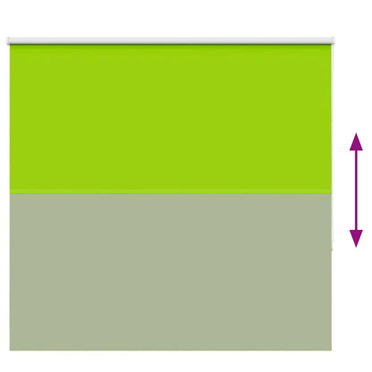 Roller Blind Blackout Leaves Green 165x150 cm Fabric Width 161.6 cm Polyester