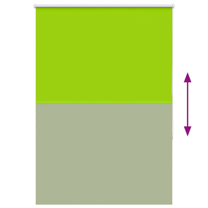 Roller Blind Blackout Leaves Green 100x175 cm Fabric Width 95.7 cm Polyester