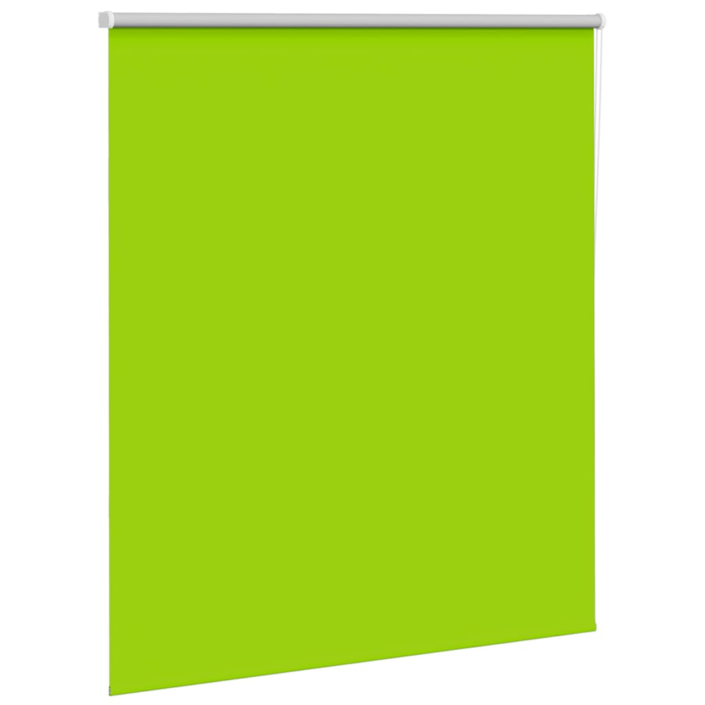 Roller Blind Blackout Leaves Green 130x175 cm Fabric Width 126.6 cm Polyester
