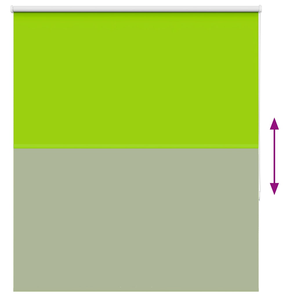 Roller Blind Blackout Leaves Green 130x175 cm Fabric Width 126.6 cm Polyester