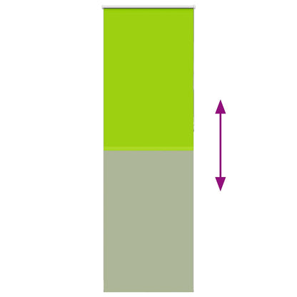 Roller Blind Blackout Leaves Green 70x210 cm Fabric Width 65.7 cm Polyester