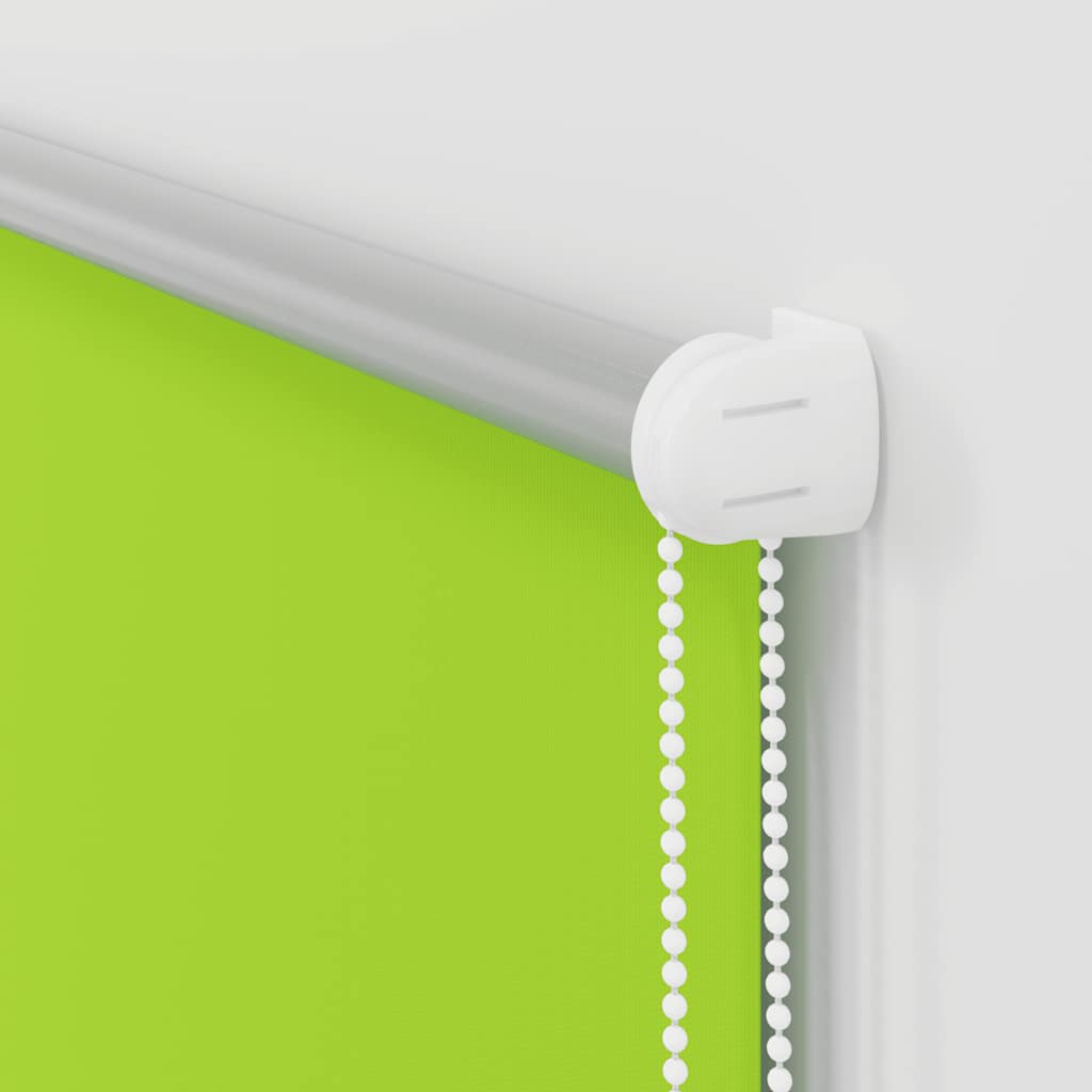 Roller Blind Blackout Leaves Green 75x210 cm Fabric Width 70.7 cm Polyester