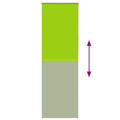 Roller Blind Blackout Leaves Green 80x210 cm Fabric Width 75.7 cm Polyester