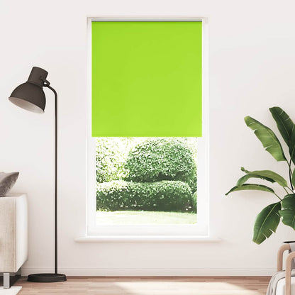 Roller Blind Blackout Leaves Green 100x210 cm Fabric Width 95.7 cm Polyester